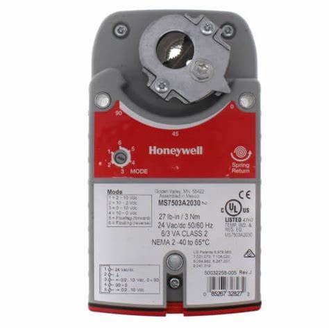 Actuator 27lb Spring Return Ms7503a2030