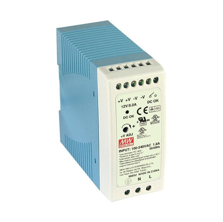 Power Supply Mdr-60-24 Mean Well Din Rail
